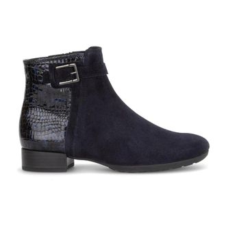 Gabor Schoenen, Dames, Blauw, 41 EU, Su&egrave;de, Enkellaarsjes