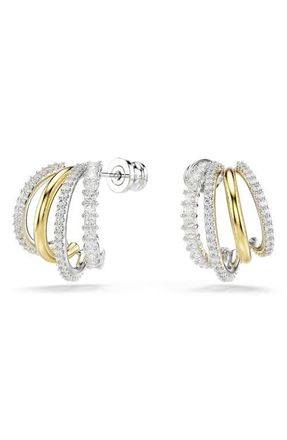 Swarovski Hyperbola Hoop Earrings in Silver at Nordstrom