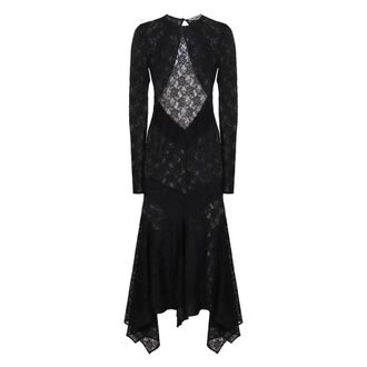 The Attico Dames, Jurken, Zwart, Maat: S Polyamide