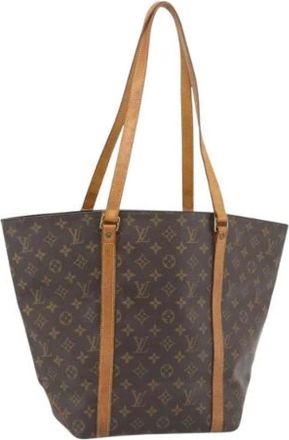 Louis Vuitton Pre-owned Tote Bag - Dames - Vintage Shopper - Bruin - ONE Size - Leer - Vintage