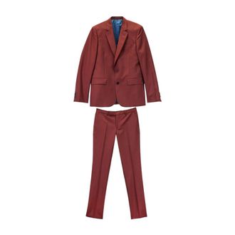 Paul Smith Single Breasted Suits, male, Red, Size: 2XL Completo Lana e Mohair Soho Fit