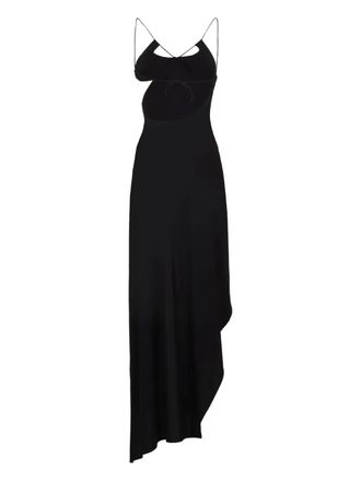 Amazuìn asymmetrical dress - women - Polyamide/Elastane - One Size - Black