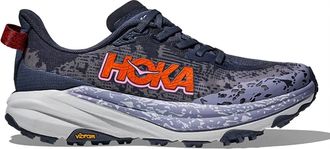 Hoka One One Womens Speedgoat 6 Running Shoes In Nautical Dusk/sea Ice