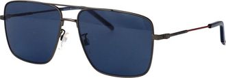 Tommy Hilfiger Stijlvolle Zonnebril - Heren - Zonnebrillen - Grijs - 59 MM - Accessoires