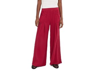Xcvi Elu Wide Leg Womens Clothing Red Garnet : LG (Womens 12-14), Cotton/Lace
