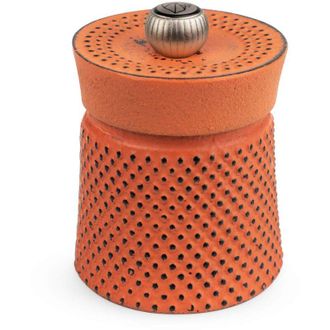 Peugeot Bali Fonte 35426 - Macinapepe manuale con regolazione classica, altezza: 8 cm, in ghisa, colore: Arancione