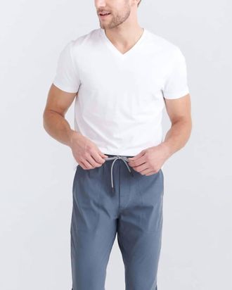 Saxx Droptemp Cool Cotton V-Neck Undershirt In White