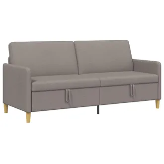 vidaXL Divano Con Storage Tortora 192 X 78 X 87 Cm Poliestere Vidaxl