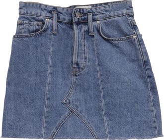 Anine Bing Connie Mini Denim Skirt in Blue Cotton