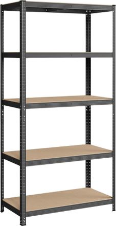 Songmics Estanter&iacute;a pesada de 5 niveles de 50 x 100 x 200 cm de color gris