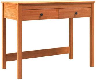 vidaXL Escritorio Max Brown 100 X 50 X 78 Cm Madera De Pino Macizo Vidaxl