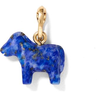 Clare Vivier Le Stone Cheval Charm in Lapis at Nordstrom