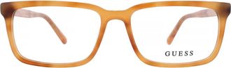 Guess Demo Rectangular Mens Eyeglasses GU50068 053 52