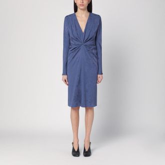 Etro Etro Jacquard Effect Dress In Cornflower Blue