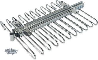 Emuca Emuca - Pantalonero Extra&iacute;ble, 11 Varillas, Gu&iacute;as De Extracci&oacute;n Total, Acero, Cromado