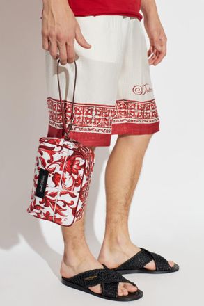 Dolce & Gabbana Bag With Majolica Print, Mens, Red