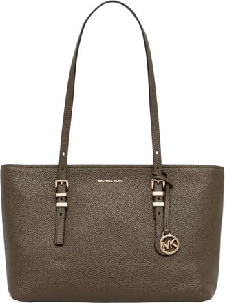 Michael Kors Borsa Tote Media Quinn con Zip Superiore - - Bags - Donna - Marrone - ONE SIZE