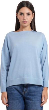 iBlues Round-neck Truien - Dames - Ronde hals truien - Blauw - XL - Truien & Vesten