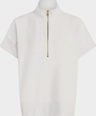 Varley Ritchie Short-Sleeve Half-Zip Sweatshirt