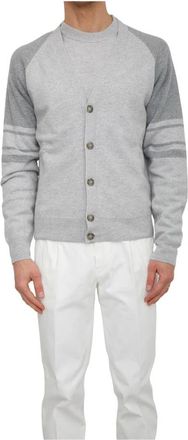 PESERICO Cardigan - Heren - Vesten - Grijs - M - Wol - Truien & Vesten