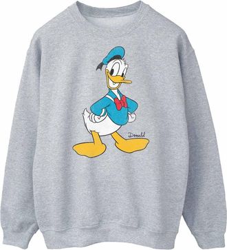 Disney Heren Klassiek Donald Duck Sweatshirt (Sportgrijs)