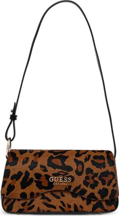 Guess Co Borsa a spalla Domitilla leopardata - Marrone