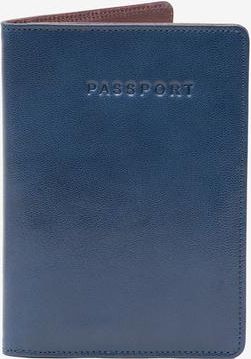 Tusk Siam Passport Wallet in Blue /Chocolate at Nordstrom