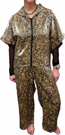 Isle Wild Shine Wide Leg Pants In Leopard
