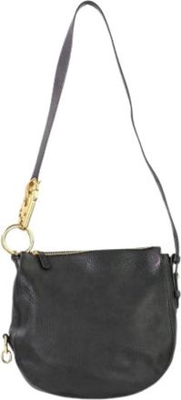 Burberry Pre-owned Cross Body Bags, female, Black, Size: ONE SIZE Pre-owned Night Bag Leather Shoulder Bag
