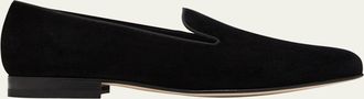 Ralph Lauren Purple Label Mens Alonzo Velvet Loafers