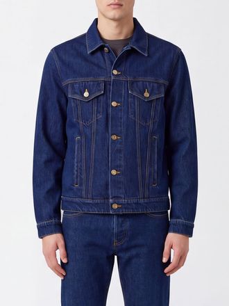 Alanui Graphic Print Cotton Denim Jacket with Patch Pockets
