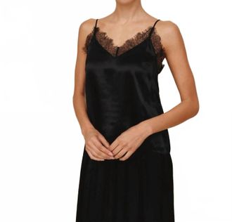 Bella Dahl Lace Trim Camisole In Black