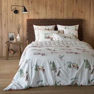 La Redoute Interieurs Dekbedovertrek in perkalkatoen, Alpes