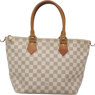 Louis Vuitton Saleya White Canvas Tote Bag (Pre-Owned)