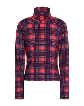 8 by YOOX PRINTED JERSEY ROLLNECK TOP