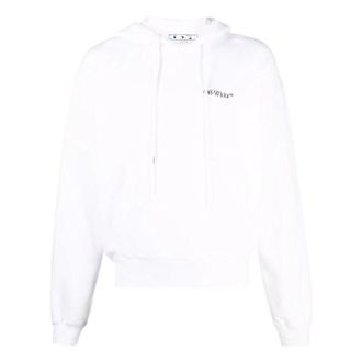 Off-white Mens Off-White Printing Hooded Long Sleeves White OMBB037S22FLE0070110