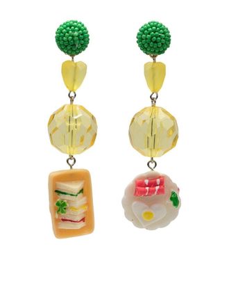 Amir Slama food drop earrings - Yellow
