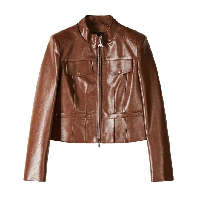 Jassen, Dames, Bruin, XS, Polyester, Bikerjas Art. 8O0201E070