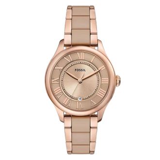 Fossil Womens Gilmore Rose gold Dial Watch