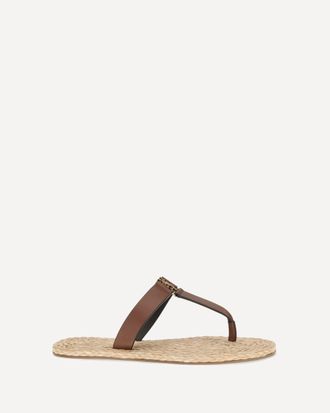 Saint Laurent Sandali infradito Babylone in pelle Woman 38.5