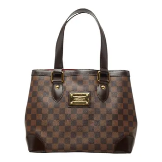 Louis Vuitton Brown Pvc Leather Handbag Tote Bag (Pre-Owned)