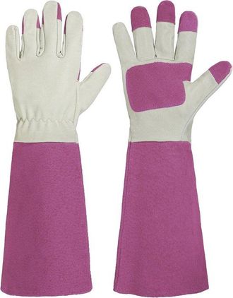 OEM Guantes De Jardiner&iacute;a Para Hombre Y Mujer, Guantes Largos Resistentes A Las Espinas, De Piel De Cerdo, Transpirables Y Duraderos (l)