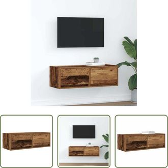 vidaXL vidaXL Armadio hi-fi - Mobile Porta TV Legno Antico 80x31x25,5 cm Legno Multistrato