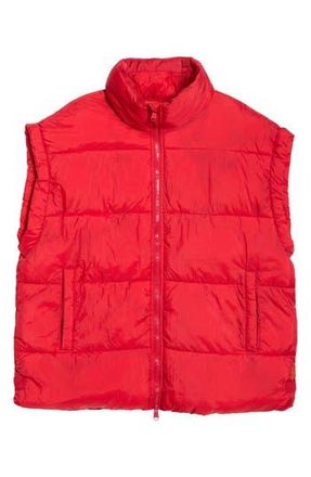 Free People FP Movement In a Bubble Oversize Puffer Vest in Winterberry at Nordstrom Rack, Size Small