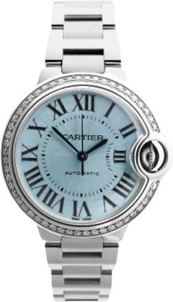Cartier Vintage, unisex, Blauw, ONE Size, Pre-owned Ballon Bleu W4Bb 0028 Horloge