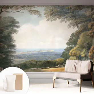 Tulup Carta Da Parati - Mural - Con Sala Da Pranzo - Camera Da Letto - Cameretta - Con Colla Gratuita Paesaggio Boschivo 312x219 Cm