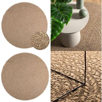 vidaXL Tappeto ZIZUR 160 cm Aspetto Iuta per Interni ed Esterni - Tappeto da esterno - Tappeto in PP