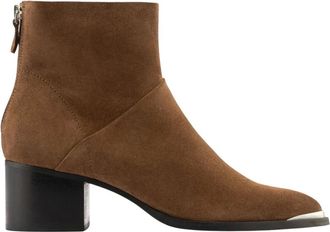 Maison Toufet Schoenen, Dames, Beige, 37 EU, Leer, Bottine Marylou