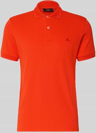 Peuterey Regular Fit Poloshirt mit Stitching Modell PLANTAGO in Orange, Gr&ouml;&szlig;e XXXL