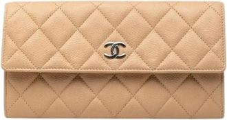 Chanel Pre-owned Long wallet (bi-fold) - Dames - Vintage Accessoires - Beige - ONE Size - Vintage